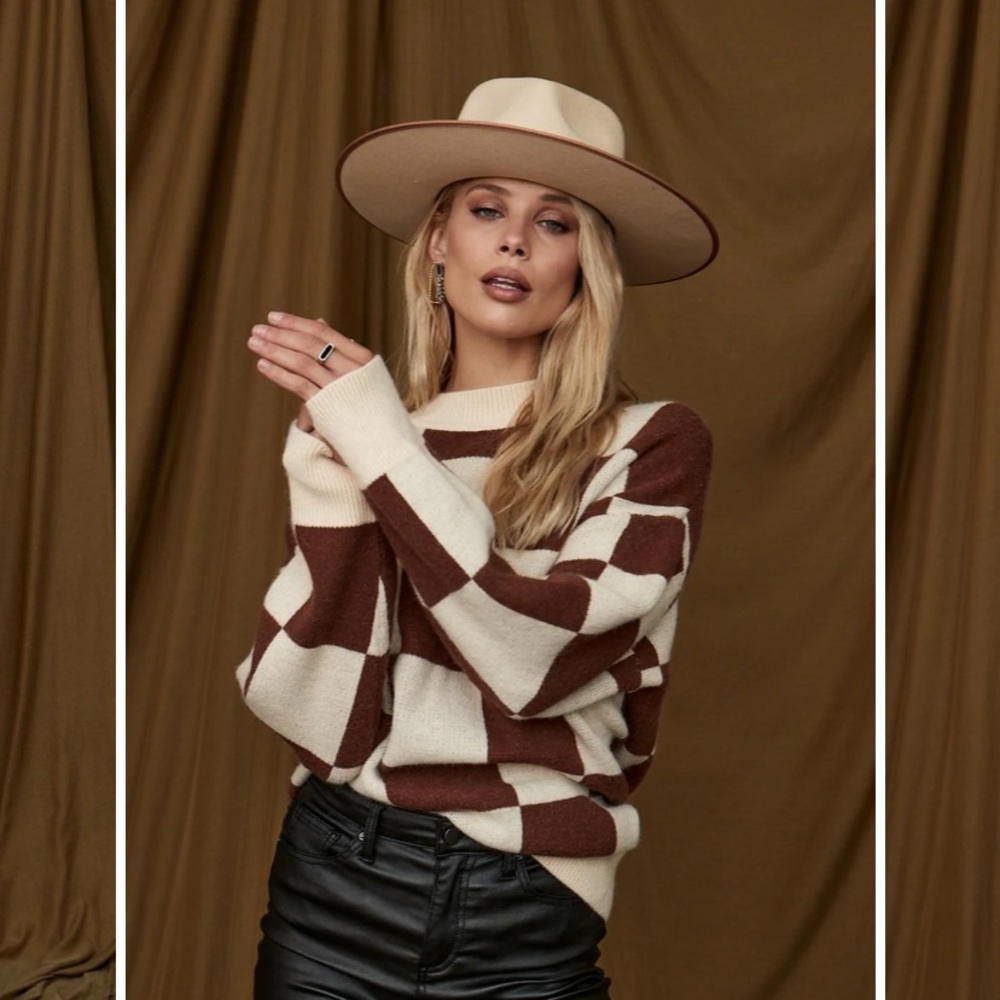 12th Tribe Checkered Sweater